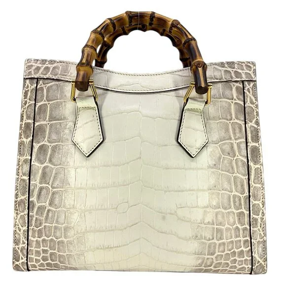 GUCCI Crocodile Himalaya Medium Diana Tote NEW - Picture 3 of 10